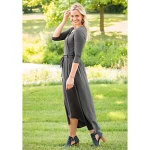 Matilda Jane | Go West grey maxi dress | sz S